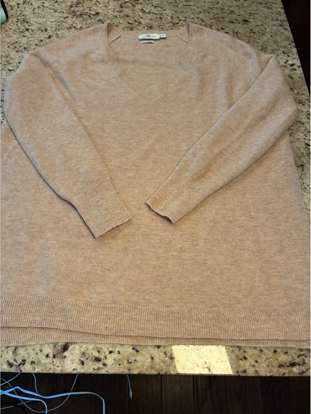 Vineyard Vines Beige Sweater with Cashmere, Size XS/S